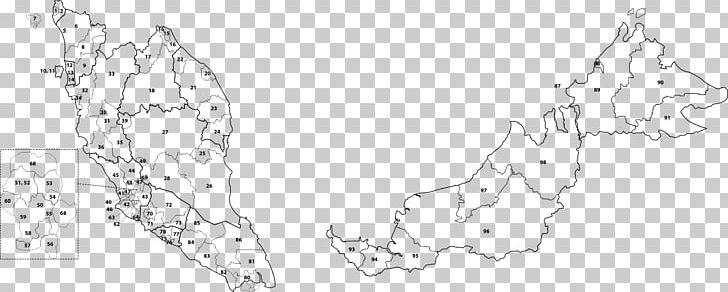 Malaysia Postal Code Public Domain Map White PNG, Clipart, Angle, Area, Artwork, Black, Black And White Free PNG Download