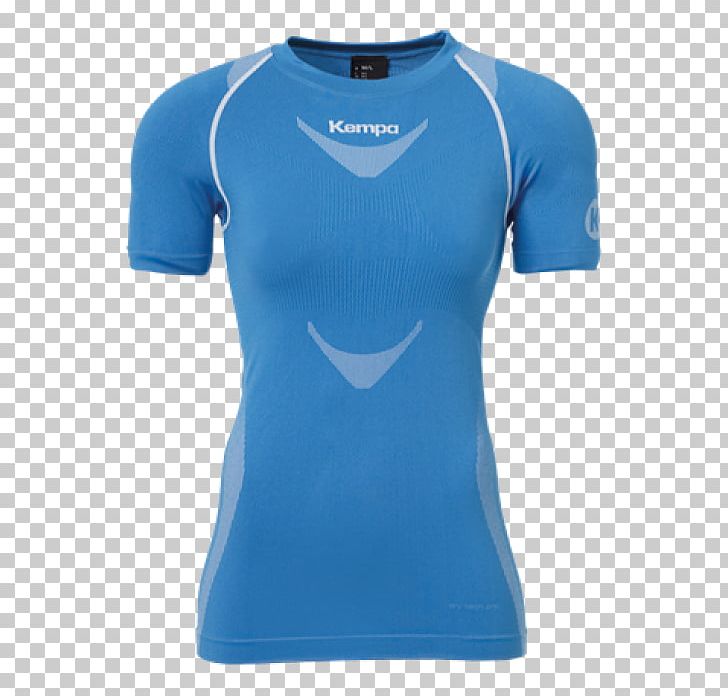 T-shirt Kempa Handball Clothing Erima PNG, Clipart, Active Shirt, Aqua, Blue, Clothing, Cobalt Blue Free PNG Download