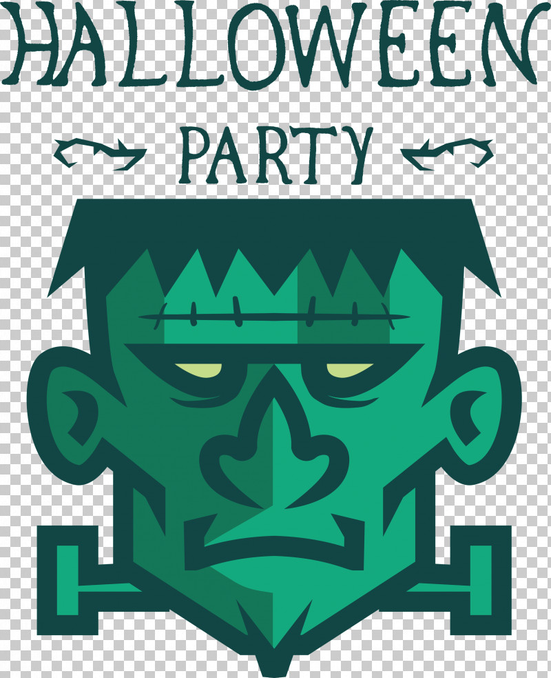 Halloween Party PNG, Clipart, Geometry, Green, Halloween Party, Line, Logo Free PNG Download