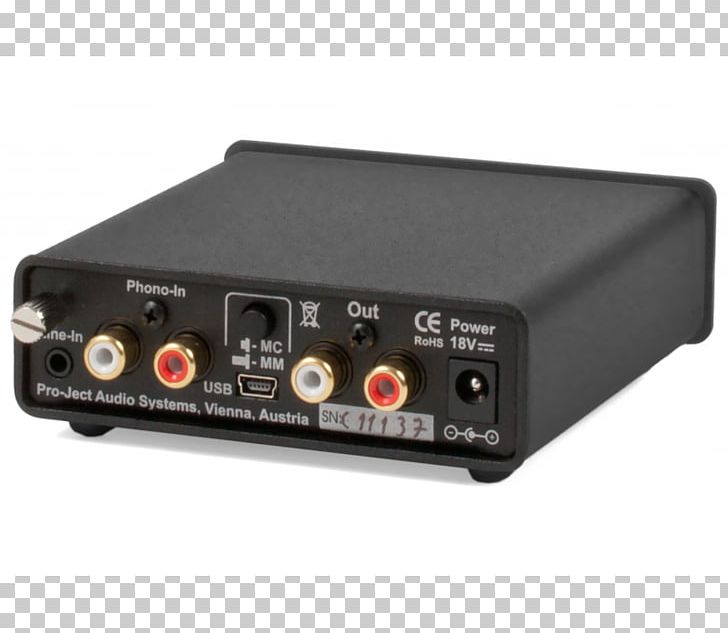 Pro-Ject Elemental Turntable Pro-Ject Phono Box USB Phono Preamplifier Phonograph PNG, Clipart, Amplifier, Analogtodigital Converter, Audio, Audio Power Amplifier, Audio Receiver Free PNG Download