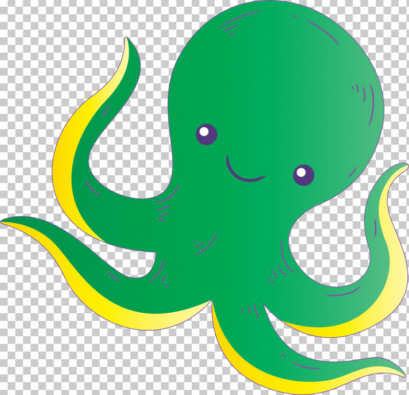 Octopus Giant Pacific Octopus Green Cartoon Octopus PNG, Clipart, Animal Figure, Cartoon, Giant Pacific Octopus, Green, Line Free PNG Download