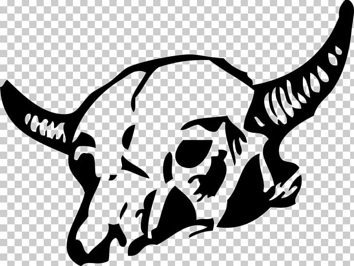 Texas Longhorn Skull Drawing PNG, Clipart, Art, Black, Black And White, Bone, Bull Free PNG Download