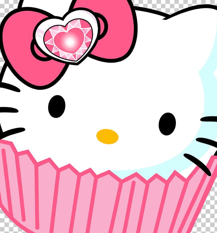 Hello Kitty Cupcake Portable Network Graphics PNG, Clipart, Artwork, Birthday Cake, Cake, Cartoon, Cupcake Free PNG Download