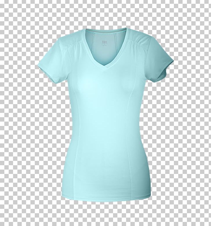 T-shirt Shoulder Sleeve Turquoise PNG, Clipart, Active Shirt, Aqua, Clothing, Joint, Neck Free PNG Download