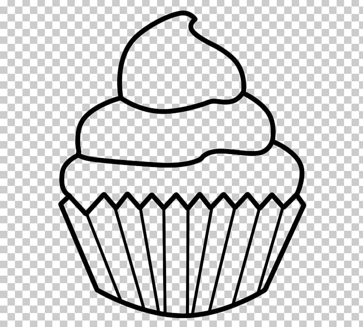 Cupcake Drawing Black And White