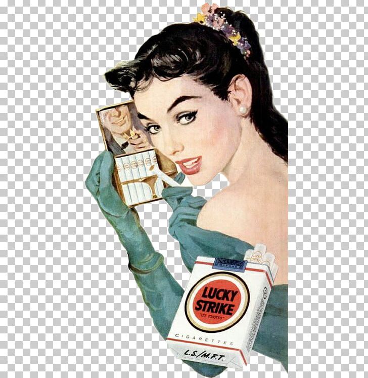 Lucky Strike Cigarette Tobacco Smoking Advertising PNG, Clipart, American Tobacco Company, Art, Black Hair, Brown Hair, Business Woman Free PNG Download