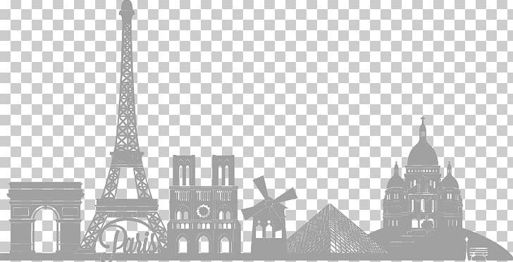 Wandtattoo Paris Skyline 2 Wall Decal Interior Design Services PNG, Clipart, Bathroom, Bedroom, Black And White, Building, City Free PNG Download