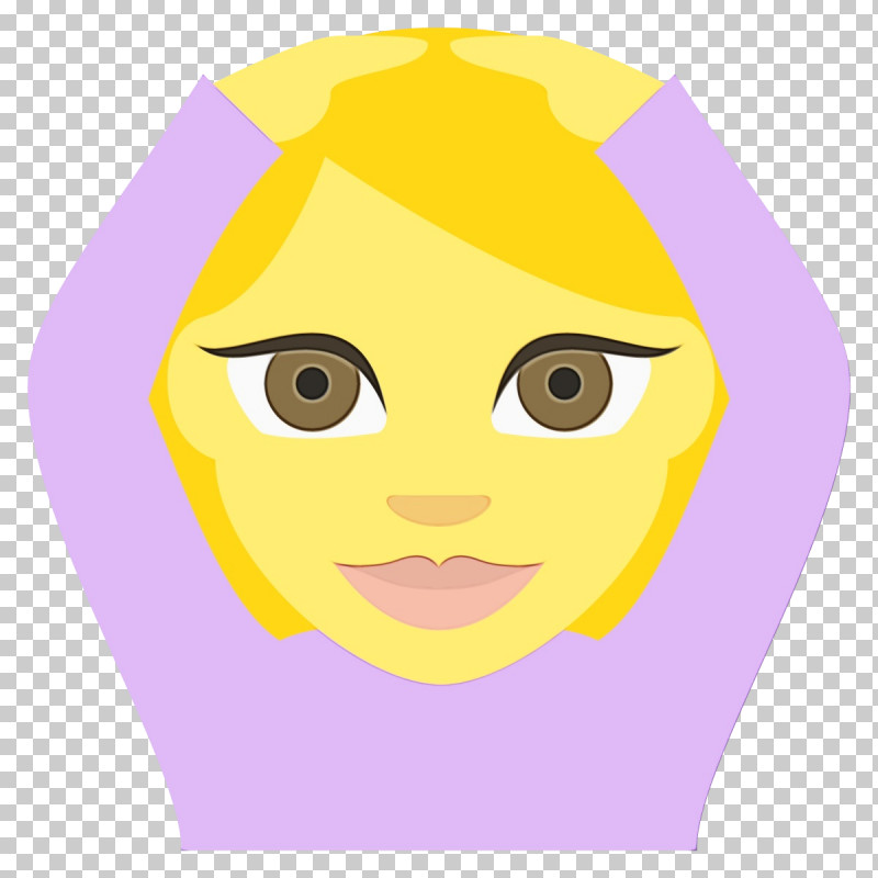 Face Cartoon Yellow Facial Expression Violet PNG, Clipart, Cartoon, Face, Facial Expression, Head, Paint Free PNG Download