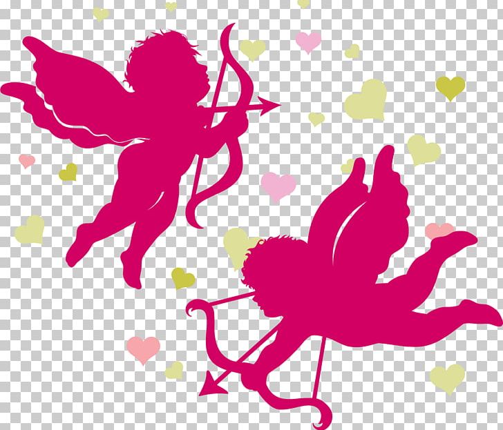 Cupid Valentine's Day PNG, Clipart, Artwork, Butterfly, Cupid, Drawing, Fairy Free PNG Download