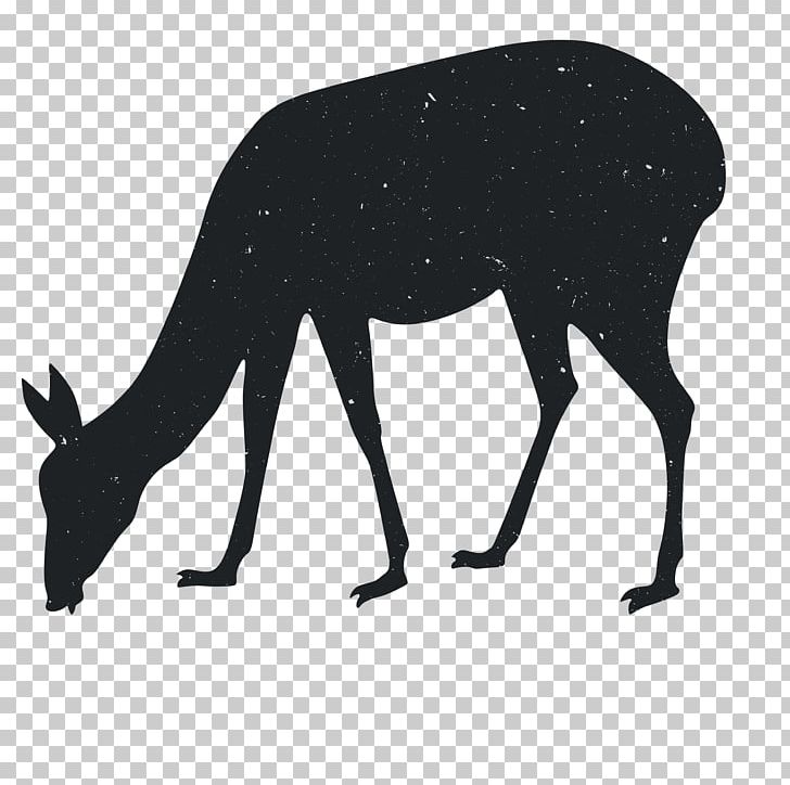 Reindeer Silhouette Computer File PNG, Clipart, Animals, Anime Character, Anime Girl, Antler, Black And White Free PNG Download