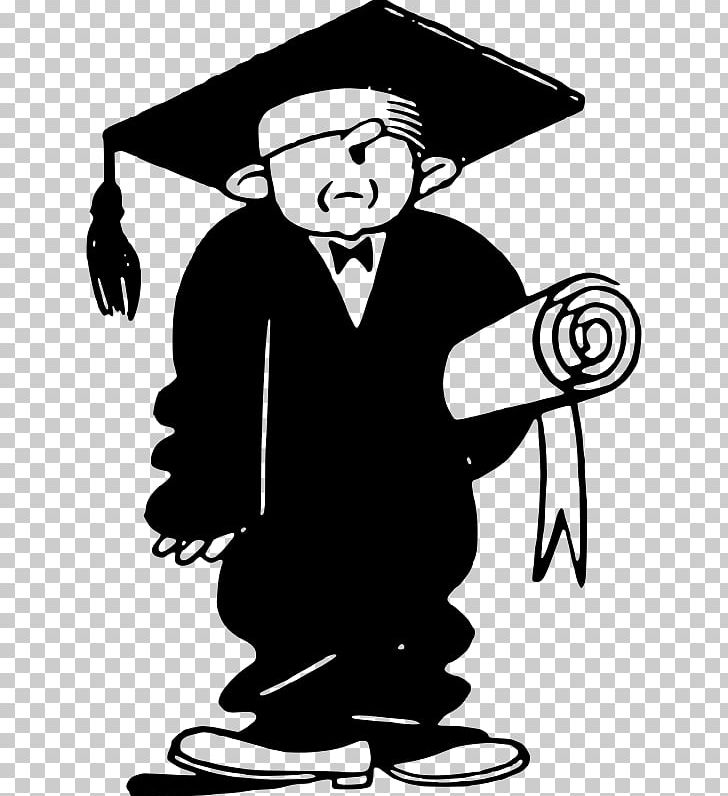 Graduation Ceremony Diploma PNG, Clipart, Art, Artwork, Black And White, Diploma, Fictional Character Free PNG Download