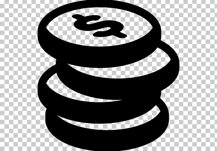 Computer Icons Dollar Coin Dollar Sign PNG, Clipart, Area, Artwork, Black And White, Circle, Coin Free PNG Download
