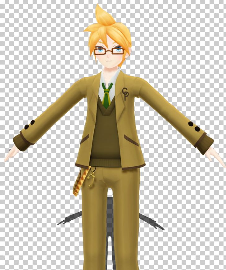 Clothing School Uniform Kagamine Rin/Len MikuMikuDance PNG, Clipart, Action Figure, Action Toy Figures, Character, Clothing, Deviantart Free PNG Download