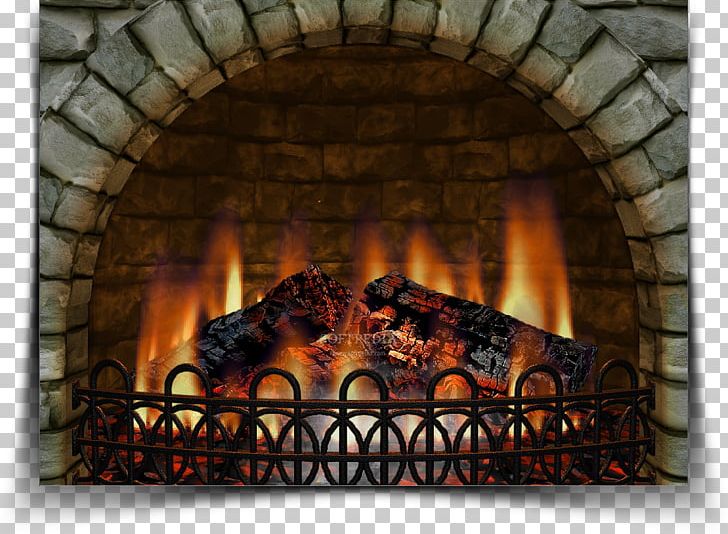 Fireplace Fire Screen Screensaver Hearth Light Png Clipart Arch