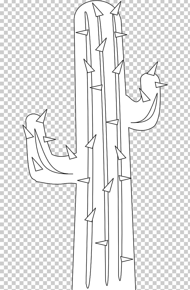 Drawing Cactaceae Line Art PNG, Clipart, Angle, Arm, Artwork, Black And White, Cactaceae Free PNG Download
