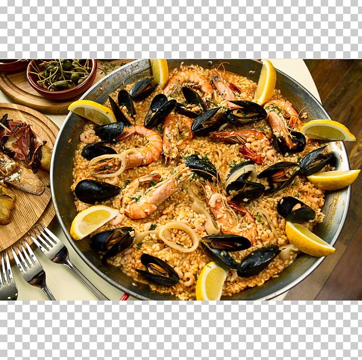 Paella Spanish Cuisine Mussel Tapas Clam PNG, Clipart, Animal Source Foods, Chicken Meat, Cooking, Cuisine, Dish Free PNG Download