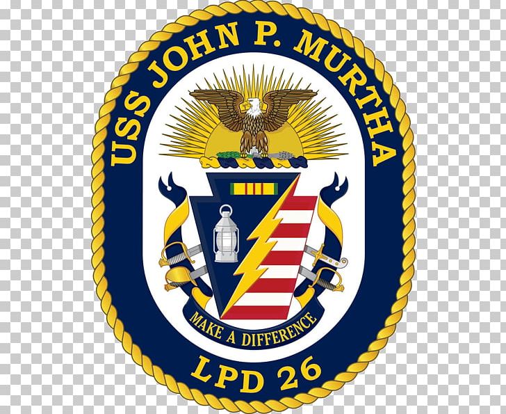 USS John P. Murtha United States Navy San Antonio-class Amphibious Transport Dock PNG, Clipart, Amphibious Transport Dock, Area, Badge, Brand, Crest Free PNG Download