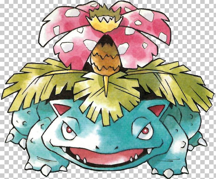 Pokxe9mon Red And Blue Pokxe9mon Yellow Venusaur Work Of Art PNG, Clipart, Artist, Fictional Character, Flower, Food, Fruit Free PNG Download