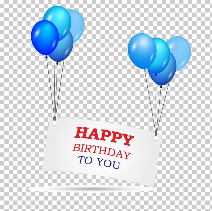 Blue Text Poster PNG, Clipart, Art, Balloon, Banners, Birt, Birthday Free PNG Download