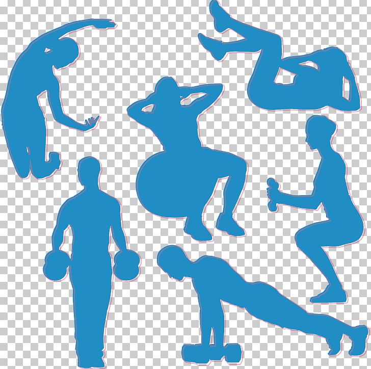 Silhouette Sport PNG, Clipart, Area, Blue, Blue Abstract, Electric Blue, Fitness Free PNG Download
