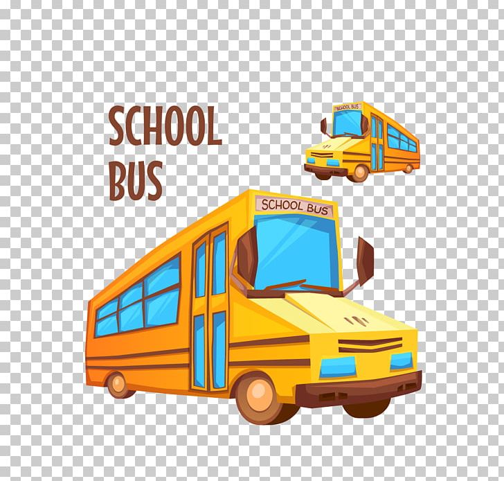 School Bus Cartoon Illustration PNG, Clipart, Back To School, Bus, Bus Stop, Bus Vector, Car Free PNG Download
