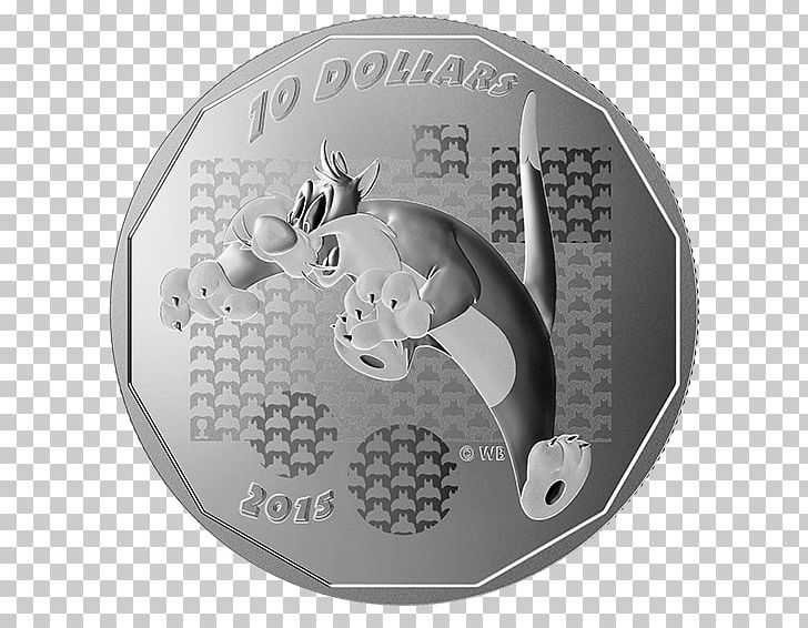 Sylvester Succotash Marvin The Martian Tweety Daffy Duck PNG, Clipart, Black And White, Bugs Bunny, Coin, Daffy Duck, Dollar Coin Free PNG Download