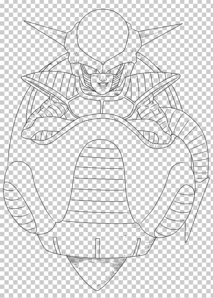Frieza Line Art Drawing Goku Sketch PNG, Clipart, Angle, Artwork, Black And White, Cartoon, Character Free PNG Download