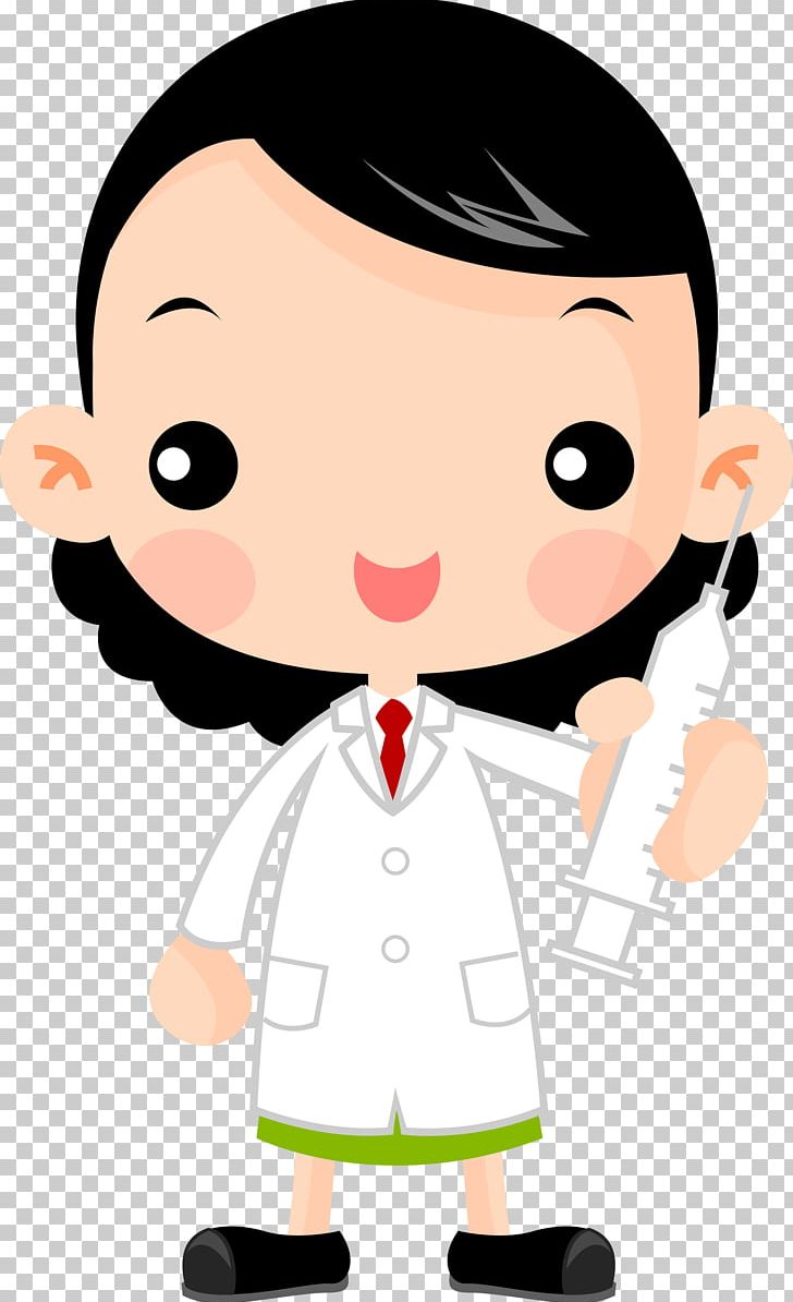 Physician Cartoon PNG, Clipart, Black Hair, Boy, Child, Comics, Female Doctor Free PNG Download