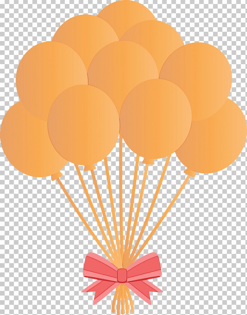 Yellow Balloon PNG, Clipart, Balloon, Paint, Watercolor, Wet Ink, Yellow Free PNG Download