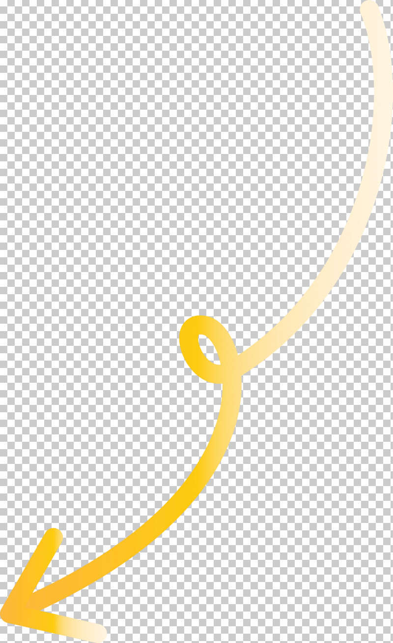 Curved Arrow PNG, Clipart, Curved Arrow, Line, Yellow Free PNG Download