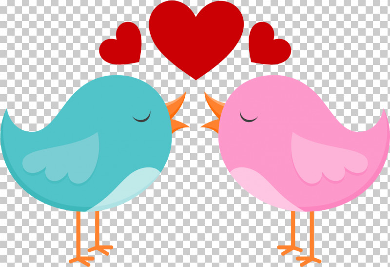 Love Bird Pink Heart Sky PNG, Clipart, Beak, Bird, Heart, Love, Pink Free PNG Download