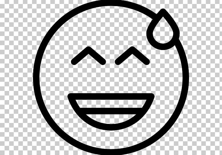 Emoticon Computer Icons Smiley PNG, Clipart, Area, Black And White, Circle, Computer Icons, Embarrassed Free PNG Download