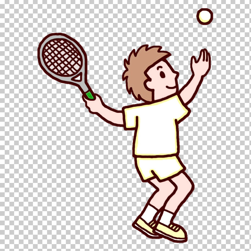 Cartoon Line Art Character Tennis Beach Racket PNG, Clipart, Area, Beach Racket, Behavior, Cartoon, Character Free PNG Download