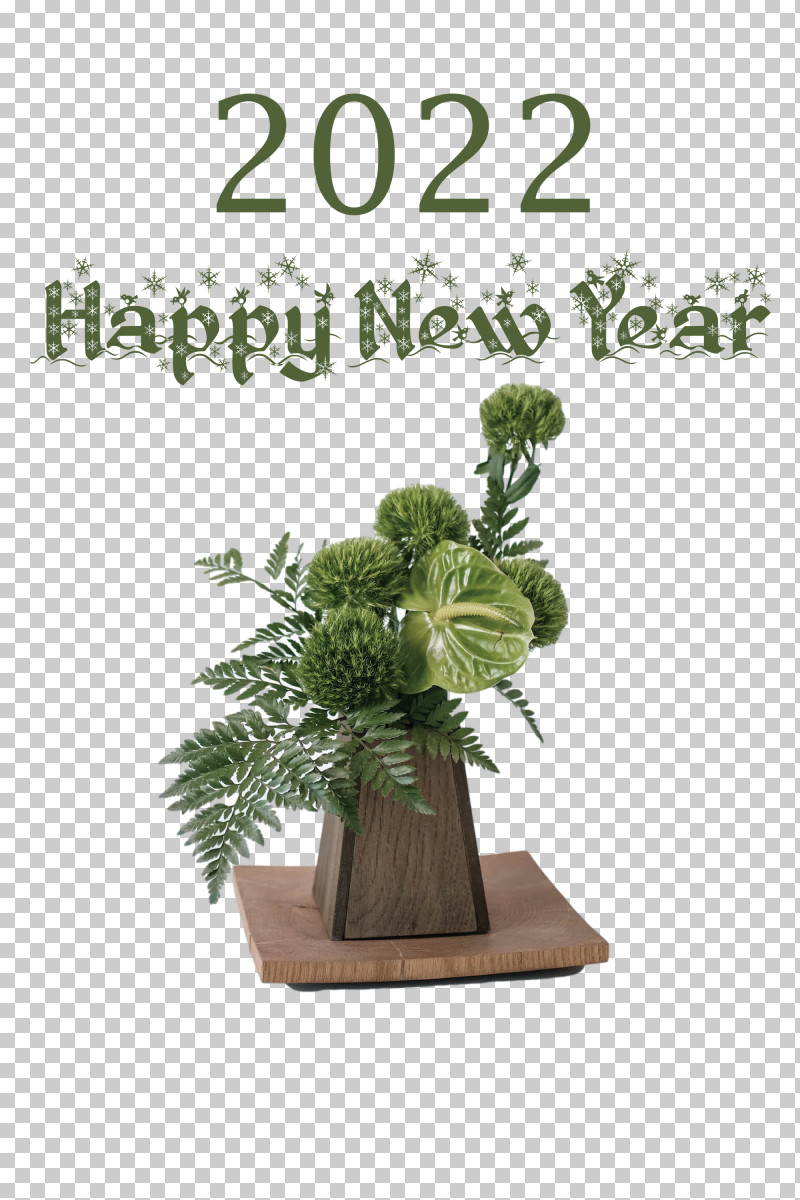 2022 Happy New Year 2022 New Year 2022 PNG, Clipart, Candle, Color, Flower, Flowering Pot Plants 2, Flowerpot Free PNG Download