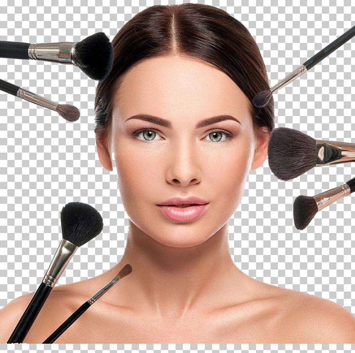 Cosmetics Make-up Artist Model Makeup Brush PNG, Clipart, Black Hair, Brush, Eye, Face, Fashion Free PNG Download