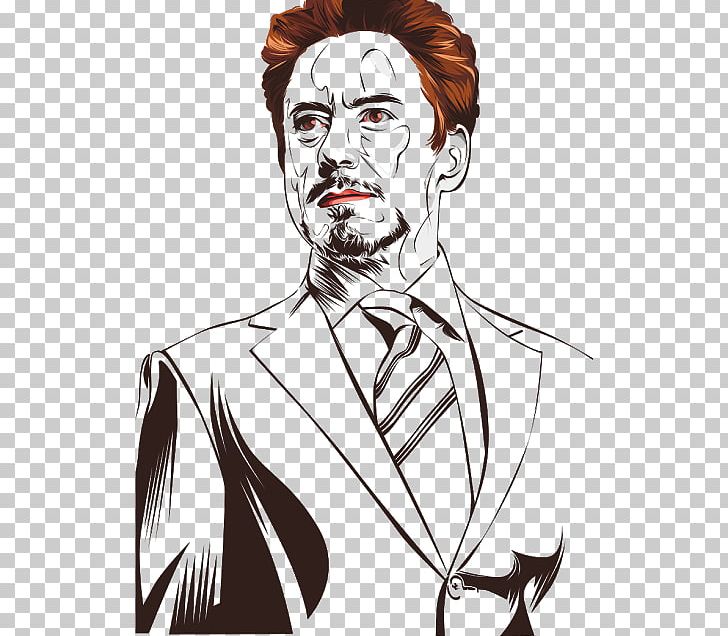 Robert Downey Jr. Drawing Line Art PNG, Clipart, Art, Black And White, Corel, Drawing, Face Free PNG Download