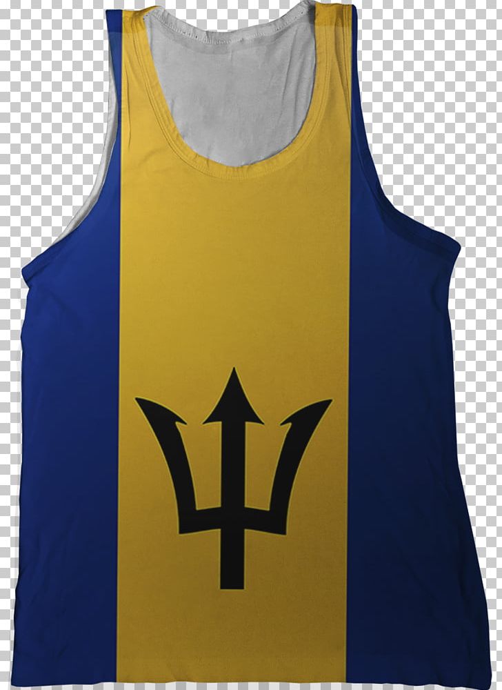 Flag Of Barbados National Flag T-shirt PNG, Clipart, Active Shirt, Active Tank, Barbados, Blue, Cobalt Blue Free PNG Download
