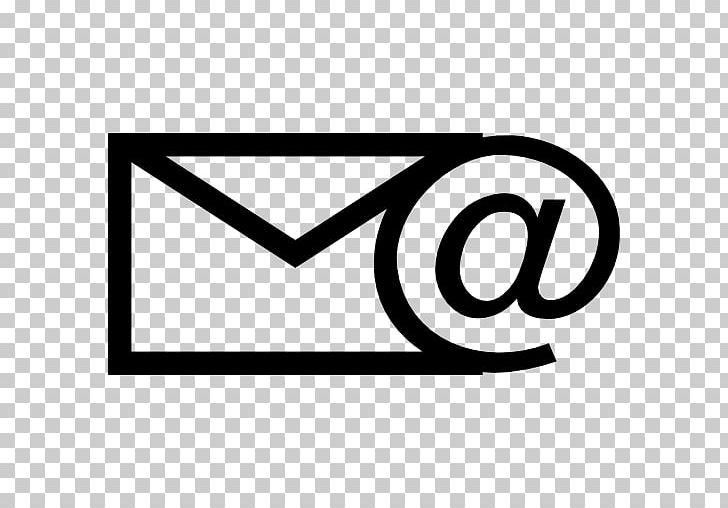 Symbol Email Computer Icons Mobles Gifreu PNG, Clipart, Angle, Area, At Sign, Black, Black And White Free PNG Download