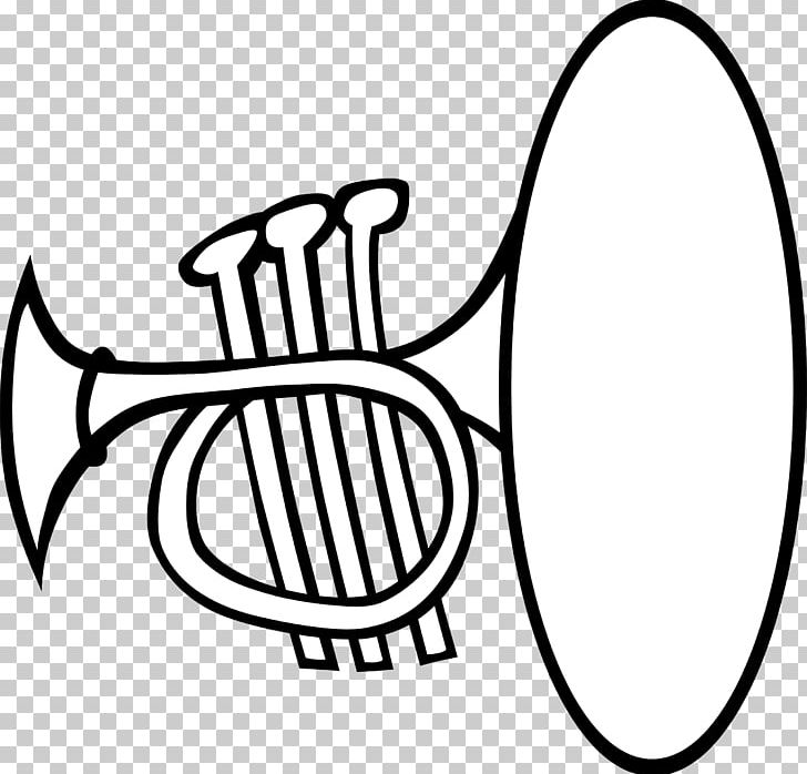 Trumpet PNG, Clipart, Area, Art, Black And White, Brass Instrument, Circle Free PNG Download