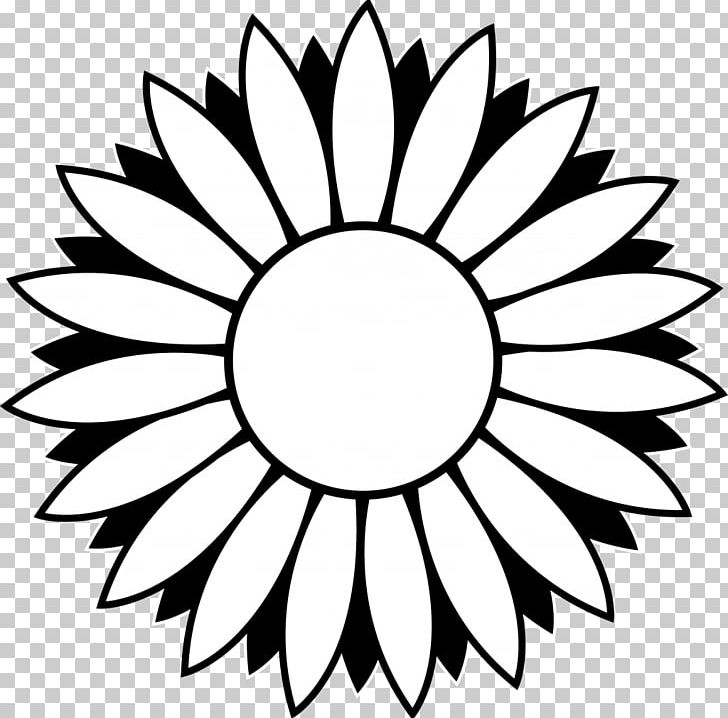 Black And White Line Art Free Content PNG, Clipart, Artwork, Black, Black And White, Black Sunflower Cliparts, Circle Free PNG Download