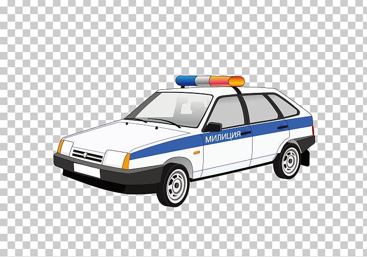 Police Car VAZ-2106 PNG, Clipart, 720p, Automotive Design, Blue, Car, Compact Car Free PNG Download