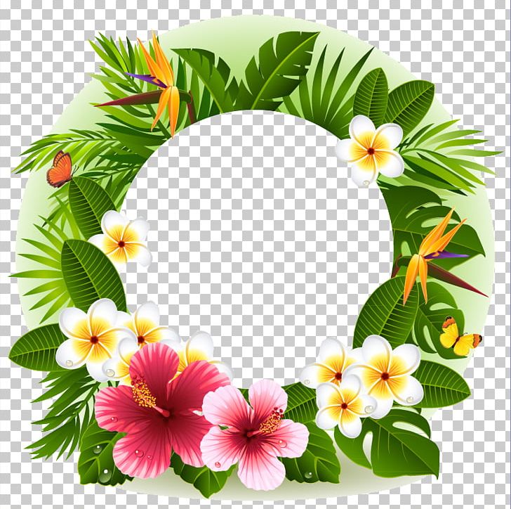 Tropical Flower Decorative Borders PNG, Clipart, Annual Plant, Border, Cartoon, Chrysanths, Dahlia Free PNG Download