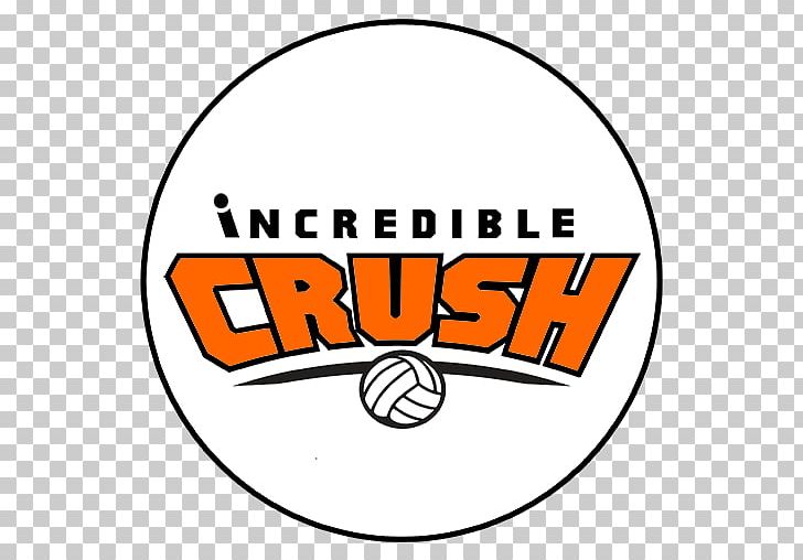 Incredible Crush Volleyball Rockwall Royse City Brand Sports Association Logo PNG, Clipart, Area, Brand, Circle, Line, Logo Free PNG Download