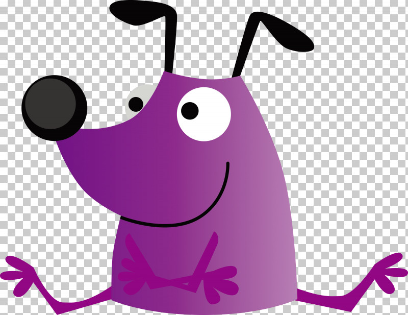 Violet Purple Cartoon Pink Magenta PNG, Clipart, Cartoon, Cute Cartoon Dog, Magenta, Pink, Purple Free PNG Download