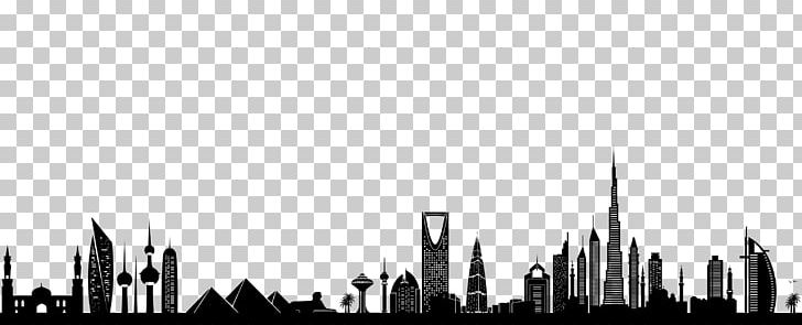 Advertising Middle East Skyline MENA Skyscraper PNG, Clipart, Advertising, Black And White, Building, City, Cityscape Free PNG Download