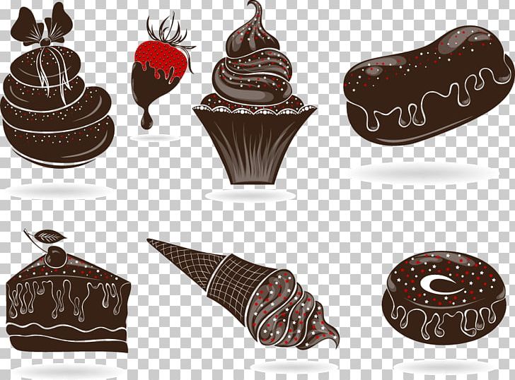 Ice Cream Chocolate Cake Cupcake Chocolate Chip Cookie PNG, Clipart, Background Black, Black, Black Background, Black Vector, Cake Free PNG Download