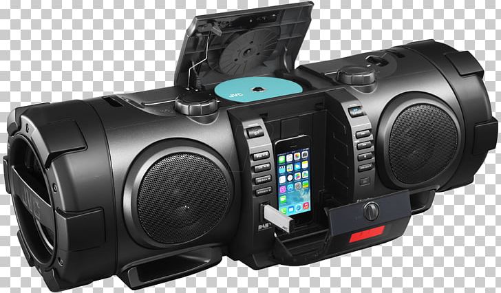 IPhone 5 Boombox Portable CD Player Woofer PNG, Clipart, Audio, Boombox, Camera, Camera Accessory, Camera Lens Free PNG Download