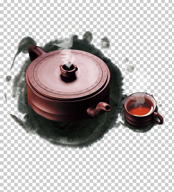Tea Culture Ink Wash Painting Poster PNG, Clipart, Cookware And Bakeware, Cultural, Culture, Food Drinks, Green Tea Free PNG Download