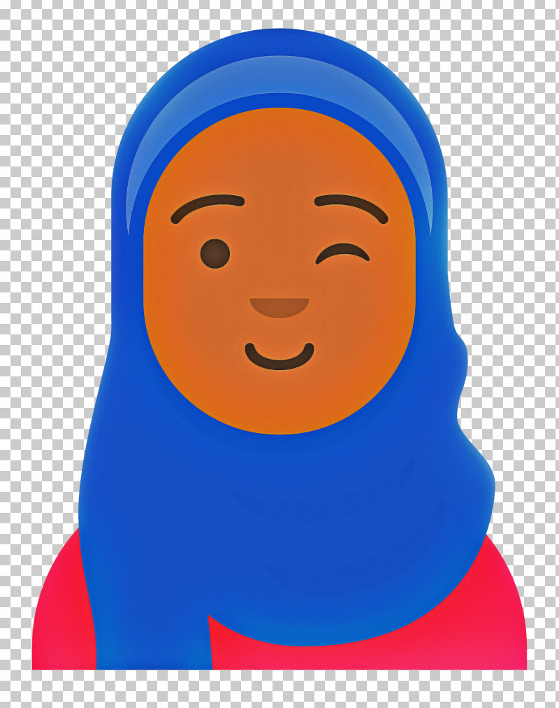 Hijab Avatar PNG, Clipart, Cartoon, Electric Blue M, Emoticon, Face, Happiness Free PNG Download