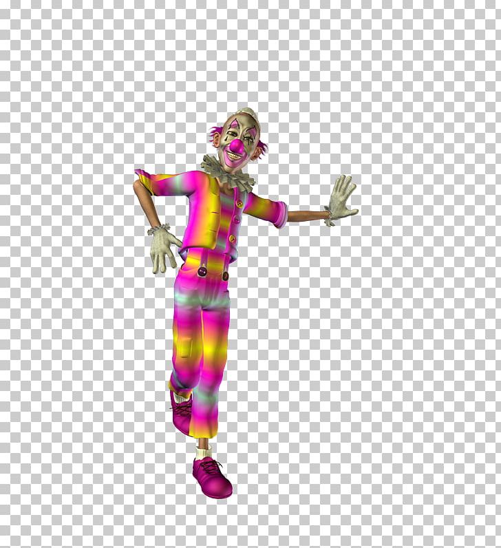 Clown Costume Character PNG